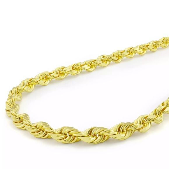 10K Rope Chain 5MM Thick 20” Brand New Solid Gold - Picture 4 of 4
